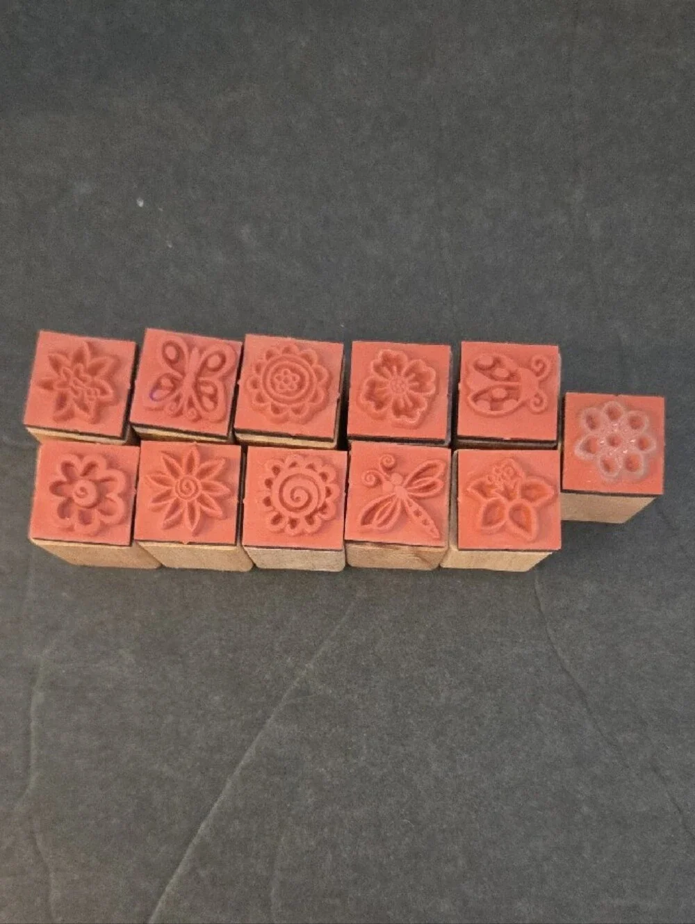 Wooden Garden Stamp Set - 11 Stamps